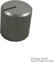 505.611, Ручка, Круглый Вал, 6 мм, Алюминий, Круглая Гофрированная с Индикаторной Линией, 12 мм