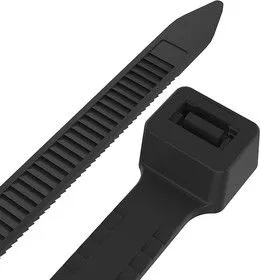 67-0303, Хомут-стяжкa нейлоновая с тройным замком 300x7,6 мм, черная, упаковка 100 шт.