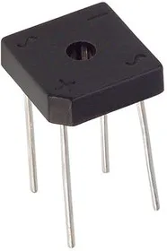 GBPC2506W+, Мостовой выпрямитель, 1 Фаза, 600 В, 25 А, Модуль, 1.1 В, 4 вывод(-ов)