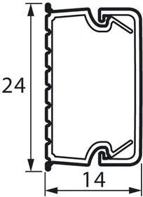Мини-канал 24х14мм METRA (дл.2м) Leg 638193