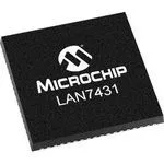 LAN7431-I/YXX, Ethernet ICs PCIe 3.1 2.5GT/s to RGMII Ethernet Bridge. Industrial temp.