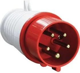 Вилка эл. каб. 16А 3P+PE+N 380В IP44 ССИ-015 ИЭК PSR02-016-5