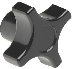 2820CU, FOUR ARM CLAMPING KNOB, PHENOLIC, 38MM