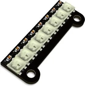 Neopixel stick 8 black, Линейка из 8-ми светодиодов WS2812B. Черная.