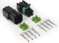 27-10164, 4 Conductor Square 18 20AWG Weatherproof Automotive Connector Set
