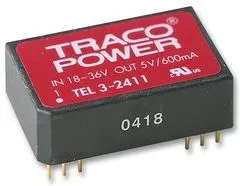 TEL 3-2411, DC/DC преобразователь, 3Вт, вход 18-36В, выход 5В/600mА