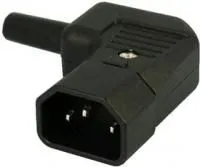 KLS1-ASS-203-M (AC-101R2), Разъем 220в.(п) на кабель, 3 контакта, прямой угол, тип 2