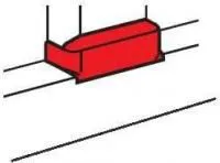 Отвод Т-образный для кабель-канала DLP 105х50 шир. 105мм Leg 010740