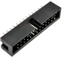 HABD026-HH-CN (IDC-26MS), Разъем вилка 26 конт.(2x13) шаг 1.27 мм (1.27x1.27 мм), вертик. на плату (ответн. часть к IDC 1.2