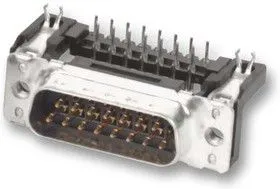 09 65 262 6812, Разъем D Sub, угловой, Standard, Штекер, Серия D Sub PCB Connectors, 15 контакт(-ов), DA, Пайка