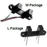 OPB810W51Z, Photointerrupter Transmissive 9.53mm Phototransistor 5-Pin Bag