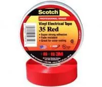 Scotch 35 19мм х 20м х 0.18мм (красная), Изолента ПВХ высшего класса
