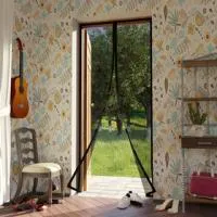 71-0204, Москитная сетка для двери с магнитным замком 210х90 см