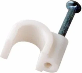 07-4007-20, Крепеж кабеля круглый 7 мм, белый (упак. 20 шт)