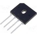 GBU6G, Диодный мост: однофазный, Urmax: 400В, If: 6А, Ifsm: 158А, плоские