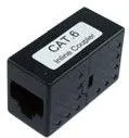 HYC-N01212 (NC-IC1A-6/BK), Проходной адаптер RJ45 (8P8C) CAT.6 гнездо-гнездо