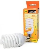 ECOLA Z7NW30ECL Spiral 30Вт 2700K E27 128х59 BL1, Лампа