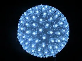 501-606, Шар светодиодный 220V, диаметр 20 см, 200 светодиодов, цвет белый