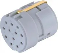 09151123121, Вставка круглого разъема, Han M23 Series, 12 контакт(-ов), Гнездо, Обжим