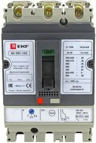 Выключатель автоматический ВА-99C (Compact NS) 160/125А 3P 36кА EKF PROxima
