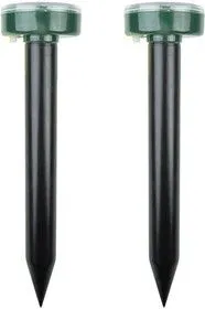 71-0037, Набор ультразвуковых отпугивателей кротов на солнечной батарее (R20)