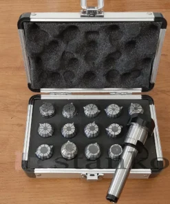 Патрон цанговый Морзе №2 с комплектом цанг ER20 М10 (1,0-13,0 мм-13 шт)