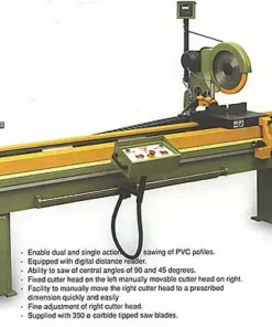 2-х Головочная Полуавтоматическая Пила Маятникого Типа Для Резки ПВХ (диск 350 мм. с электронным указателем длины ), Murat-Makina TT-351