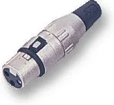 700-0500, Аудио разъем XLR, 5 контакт(-ов), Гнездо, Монтаж на Кабель, Контакты с Покрытием из Серебра