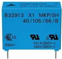 B32914A5105M000, Конденсатор Безопасности, 1 мкФ, X1, B32914 Series, 530 В, Metallized PP