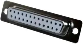 DS1034-25 FWNSISS (DBB-25F) (DPS-25F), Гнездо D-Sub 25 pin на плату (белый изолятор)