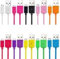 PL1331/1332/ 1333/1334/1335/ 1336/1337/1338/1339/1340, Кабель USB2.0 A вилка - Micro USB, цветной, 1м