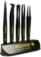 5-090 (V) SMD/ESD, Набор антистатических кислотоустойчивых пинцетов