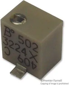 3224X-1-200E, Подстроечный потенциометр, 20 Ом, 12 виток(-ков), Устройство Поверхностного Монтажа, Серия 3224X