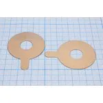 Медное контактное кольцо для ультразвуковой пьезокерамики диаметром 30мм; конст УППреобр контакт\ 30x10x0,25медное кольцо