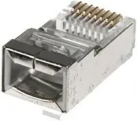 TP8P8C-S-STP (DS1123-14), Вилка сетевая RJ45, экранированная для многожильного провода