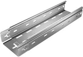 Лоток листовой перфорированный 300х50 L3000 сталь 0.7мм БЫСТРЫЙ МОНТАЖ ПЛЮС LPplus50х300х0.7 оцинк. КМ PL0219