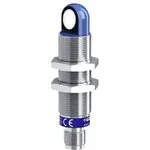 XXA18S1VM12, Ultrasonic Sensor, OsiSense™, M18, Straight, Steel, 1 m, 0 - 10 V Output, 24 Vdc, M12 Connector