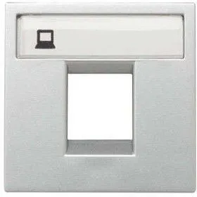 Накладка для 1-го суппорта/разъема типа 2017... и/или 2018... 2-мод. серия Zenit серебристый ABB 2CLA221810N1301