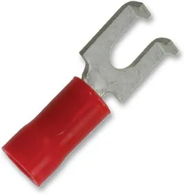 322249, TERMINAL, SPADE/FORK, #6, CRIMP, RED