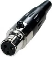 1-551-3, разъем mini XLR 3p гн металл на кабель