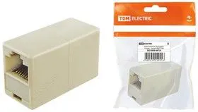 SQ1809-0019, Компьютерный проходник (гнездо-гнездо) 8P8C