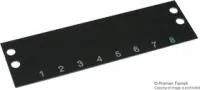 MS-8-140, TERMINAL BLOCK MARKER, 1 TO 8, 9.53MM
