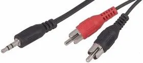 17-4204, Шнур Стерео 3,5 мм - 2 RCA, длина 3 метра