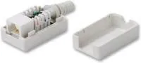 SILWH, Белое гнездо RJ45 в линию - Cat 6
