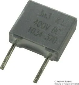 2222 370 51332, CAPACITOR POLYESTER FILM, 3300PF, 400V, 10%, RADIAL