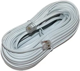 PL1202, Удлинитель телефонный 3м, белый
