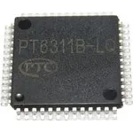 PT6311B-LQ, Драйвер управления вакуумным флуоресцентным дисплеем (VFD), контроллер источника питания, [LQFP-52]