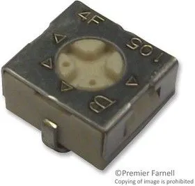 3314J-2-203E, Подстроечный потенциометр, 20 кОм, 1 виток(-ков), Устройство Поверхностного Монтажа, Серия 3314J