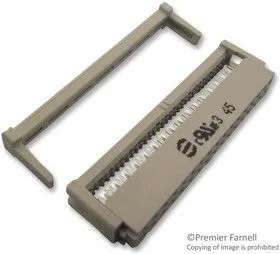 09 18 534 7813, Разъем типа провод-плата, с компенсатором натяжения, 2.54 мм, 34 контакт(-ов), Гнездо, Серия SEK 18