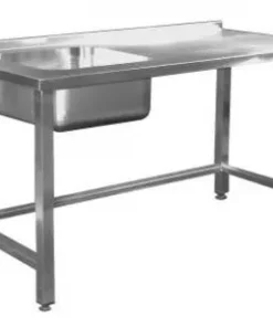 Ванна цельнотянутая 1 секц., с рабочей поверхностью ВЦР1 12/6 (мойка 400х400х250), ВЦР1 12/6